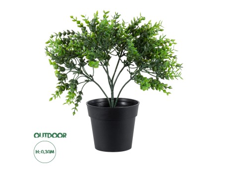 GloboStar® Artificial Garden EUCALYPTUS 20392 Τεχνητό Διακοσμητικό Φυτό Ευκάλυπτος Υ30cm