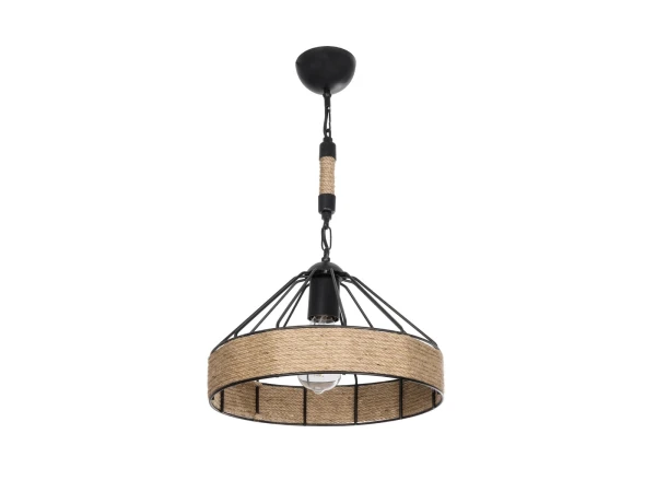 GLOBOSTAR® ZION 203-0003 Vintage Κρεμαστό Φωτιστικό Οροφής με Ντουί 1 x E27 AC 220-240V IP20 - Μαύρο & Μπεζ - Μ33 x Π33 x Υ29cm GLOBOSTAR® ZION 203-0003 Vintage Κρεμαστό Φωτιστικό Οροφής με Ντουί 1 x E27 AC 220-240V IP20 - Μαύρο & Μπεζ - Μ33 x Π33 x Υ29cm