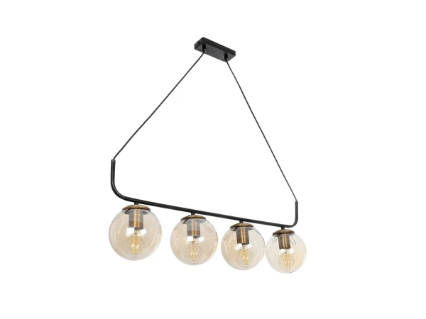 GLOBOSTAR® LATTICE 203-0018 Μοντέρνο Κρεμαστό Φωτιστικό Οροφής με Ντουί 4 x E27 AC 220-240V IP20 - Μαύρο & Μπρούτζινο - Μ78 x Π15 x Υ81cm GLOBOSTAR® LATTICE 203-0018 Μοντέρνο Κρεμαστό Φωτιστικό Οροφής με Ντουί 4 x E27 AC 220-240V IP20 - Μαύρο & Μπρούτζινο - Μ78 x Π15 x Υ81cm