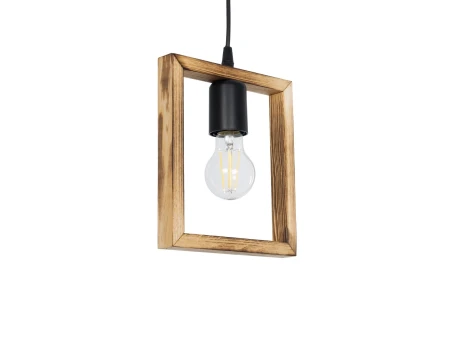 GLOBOSTAR® EDISON 203-0020 Vintage Κρεμαστό Φωτιστικό Οροφής με Ντουί 1 x E27 AC 220-240V IP20 - Μπεζ & Μαύρο - Μ19 x Π5 x Υ22cm