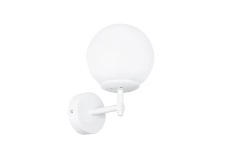 GLOBOSTAR® DALPH 203-0030 Vintage Φωτιστικό Τοίχου - Απλίκα με Ντουί 1 x E27 AC 220-240V IP20 - Λευκό - M18 x Π15 x Υ23cm