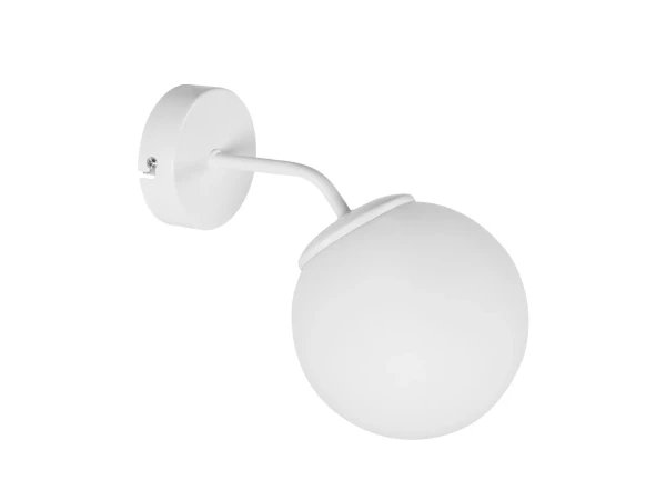 GLOBOSTAR® DALPH 203-0035 Vintage Φωτιστικό Τοίχου - Απλίκα με Ντουί 1 x E27 AC 220-240V IP20 - Λευκό - M15 x Π25 x Υ22cm