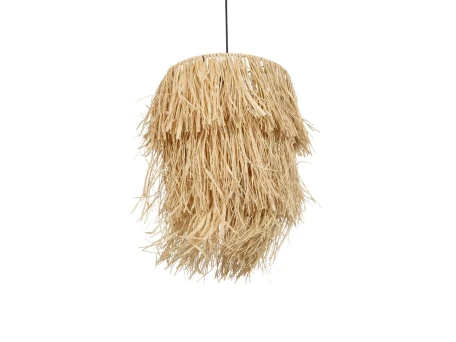 GLOBOSTAR® WEG 203-0036 Boho Κρεμαστό Φωτιστικό Οροφής με Ντουί 1 x E27 AC 220-240V IP20 - Μπεζ - M45 x Π45 x Υ53cm