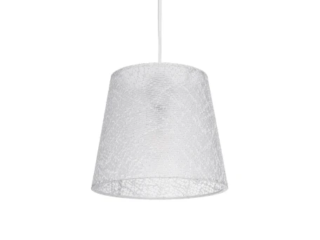 GLOBOSTAR® CONEY 203-0069 Μοντέρνο Κρεμαστό Φωτιστικό Οροφής με Ντουί 1 x E27 AC 220-240V IP20 - Λευκό - Μ26 x Π26 x Υ25cm