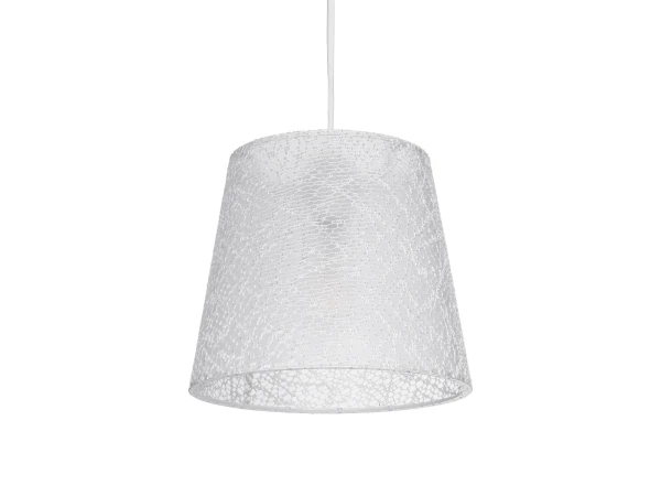 GLOBOSTAR® CONEY 203-0069 Μοντέρνο Κρεμαστό Φωτιστικό Οροφής με Ντουί 1 x E27 AC 220-240V IP20 - Λευκό - Μ26 x Π26 x Υ25cm