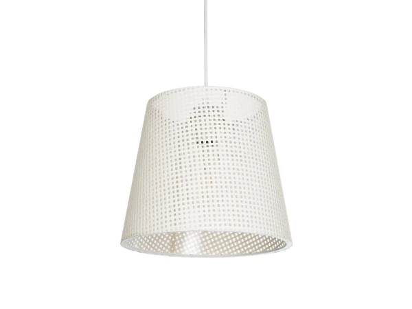 GLOBOSTAR® CONEY 203-0071 Μοντέρνο Κρεμαστό Φωτιστικό Οροφής με Ντουί 1 x E27 AC 220-240V IP20 - Λευκό - Μ26 x Π26 x Υ25cm