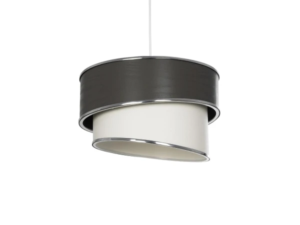 GLOBOSTAR® SONIA 203-0116 Μοντέρνο Κρεμαστό Φωτιστικό Οροφής με Ντουί 1 x E27 AC 220-240V IP20 - Γκρι & Λευκό - Μ30 x Π30 x Υ24cm