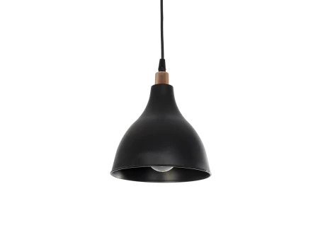 GLOBOSTAR® RADE 203-0124 Μοντέρνο Κρεμαστό Φωτιστικό Οροφής με Ντουί 1 x E27 AC 220-240V IP20 - Μαύρο & Χάλκινο - Μ18.5 x Π18.5 x Υ23cm