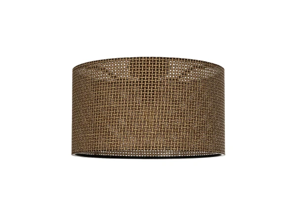 GLOBOSTAR® CILIO 203-0156 Μοντέρνο Φωτιστικό Οροφής με Ντουί 1 x E27 AC 220-240V IP20 - Καφέ - Μ38 x Π38 x Υ23cm