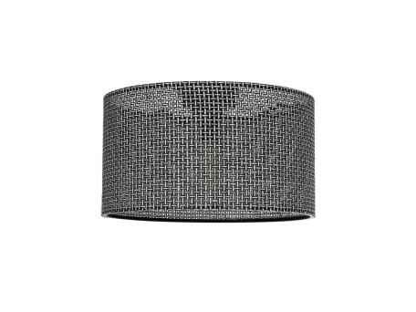 GLOBOSTAR® CILIO 203-0157 Μοντέρνο Φωτιστικό Οροφής με Ντουί 1 x E27 AC 220-240V IP20 - Μαύρο - Μ38 x Π38 x Υ23cm