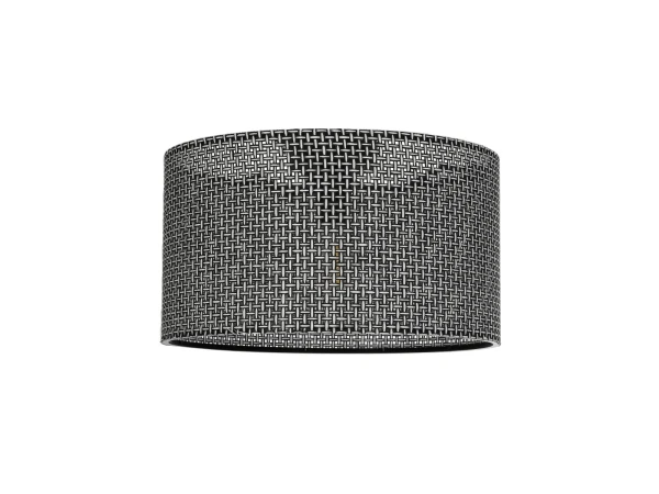 GLOBOSTAR® CILIO 203-0157 Μοντέρνο Φωτιστικό Οροφής με Ντουί 1 x E27 AC 220-240V IP20 - Μαύρο - Μ38 x Π38 x Υ23cm