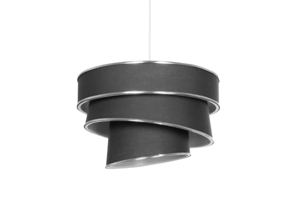 GLOBOSTAR® SIERA 203-0167 Μοντέρνο Κρεμαστό Φωτιστικό Οροφής με Ντουί 1 x E27 AC 220-240V IP20 - Γκρι & Ασημί - Μ38 x Π38 x Υ26cm