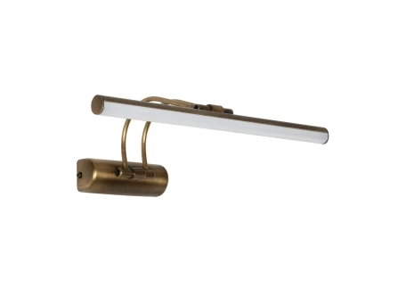 GLOBOSTAR® REFINE 203-0186 Μοντέρνο Φωτιστικό Τοίχου - Απλίκα Καθρέπτη Μπάνιου LED 7W 640lm 120° AC 220-240V IP44 Θερμό Λευκό 2700K - Lumileds SMD Chip - Μπρούτζινο - Μ35 x Π21 x Υ12cm - 2 Χρόνια Εγγύηση