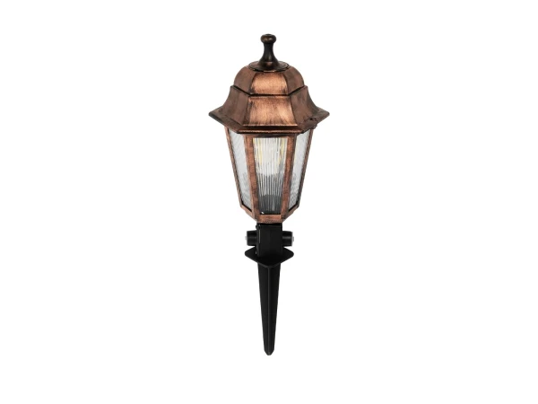 GloboStar® VITRO 203-0198 Vintage Καρφωτό Φωτιστικό Φαναράκι Μονόφωτο 1 x E27 IP44 Χάλκινο & Διάφανο Πλαστικό - Μ17 x Π17 x Υ55cm GloboStar® VITRO 203-0198 Vintage Καρφωτό Φωτιστικό Φαναράκι Μονόφωτο 1 x E27 IP44 Χάλκινο & Διάφανο Πλαστικό - Μ17 x Π17 x Υ55cm