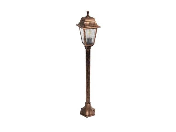 GloboStar® SOLME 203-0217 Vintage Επιδαπέδιο Φωτιστικό Κολωνάκι Κήπου Μονόφωτο 1 x E27 IP44 Χάλκινο & Διάφανο Πλαστικό - Μ22 x Π22 x Υ100cm GloboStar® SOLME 203-0217 Vintage Επιδαπέδιο Φωτιστικό Κολωνάκι Κήπου Μονόφωτο 1 x E27 IP44 Χάλκινο & Διάφανο Πλαστικό - Μ22 x Π22 x Υ100cm