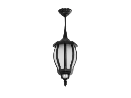 GLOBOSTAR® VERDI 203-0232 Vintage Φωτιστικό Οροφής με Ντουί 1 x E27 AC 220-240V IP44 - Μαύρο - Μ18 x Π18 x Υ33cm