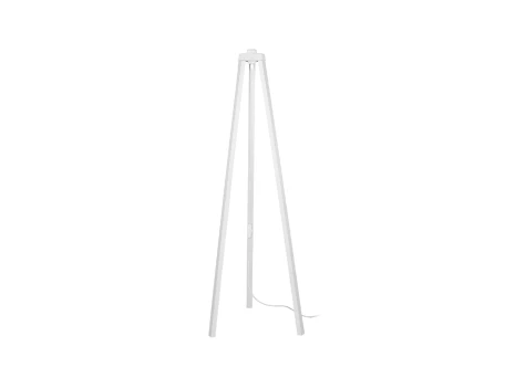 GLOBOSTAR® TRIPOD 203-0259 Μοντέρνο Επιδαπέδιο Φωτιστικό με Ντουί 1 x E27 AC 220-240V IP20 - Λευκό - Μ38 x Π38 x Υ120cm