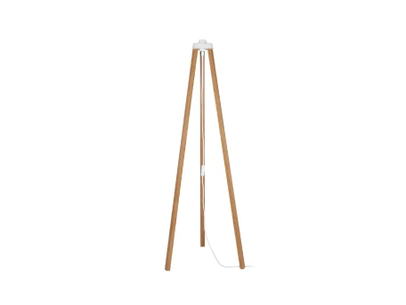 GLOBOSTAR® TRIPOD 203-0260 Μοντέρνο Επιδαπέδιο Φωτιστικό με Ντουί 1 x E27 AC 220-240V IP20 - Μπεζ - Μ38 x Π38 x Υ120cm