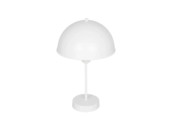 GLOBOSTAR® GAZETA 203-0301 Μοντέρνο Επιτραπέζιο Φωτιστικό Πορτατίφ με Ντουί 1 x E27 AC 220-240V IP20 - Λευκό  - Μ25 x Π25 x Υ39cm