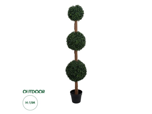 GloboStar® Artificial Garden BUXUS 20400 Τεχνητό Διακοσμητικό Φυτό Πυξός Υ150cm