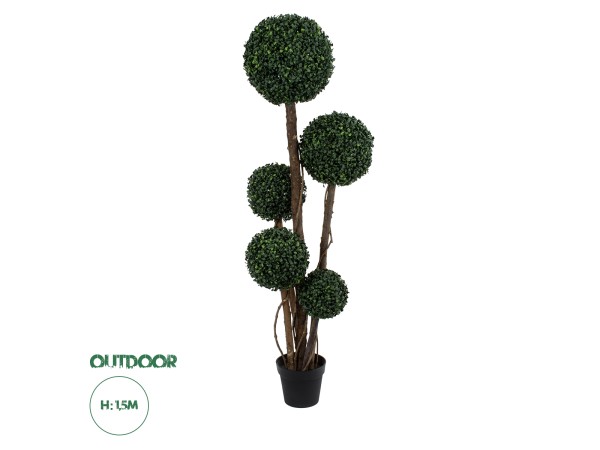 GloboStar® Artificial Garden BUXUS 20403 Τεχνητό Διακοσμητικό Φυτό Πυξός Υ150cm