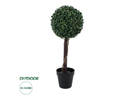 GloboStar® Artificial Garden BUXUS 20405 Τεχνητό Διακοσμητικό Φυτό Πυξός Υ60cm