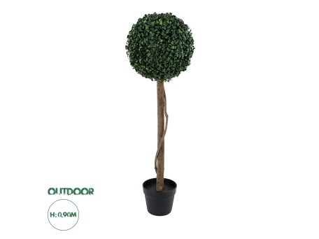 GloboStar® Artificial Garden BUXUS 20406 Τεχνητό Διακοσμητικό Φυτό Πυξός Υ90cm