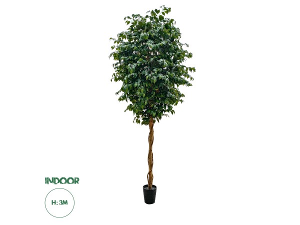 GloboStar® Artificial Garden FICUS BENJAMINA TREE 20432 Τεχνητό Διακοσμητικό Φυτό Φίκος Μπενζαμίνη Υ300cm