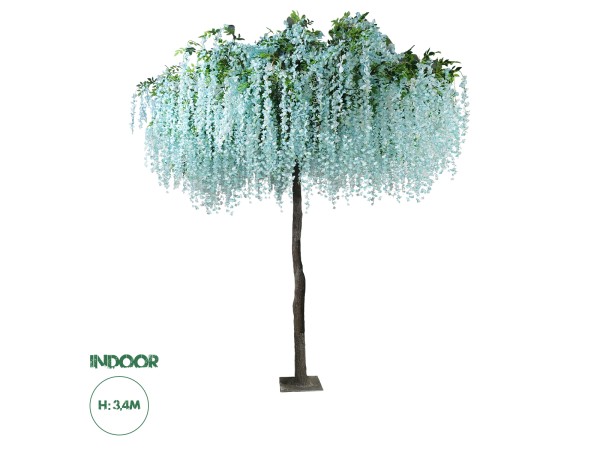 GloboStar® Artificial Garden WISTERIA FLOWER TREE 20433 Τεχνητό Διακοσμητικό Δέντρο Βιστερία Υ340cm