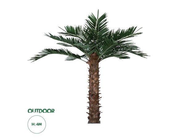 GloboStar® Artificial Garden COCONUT PALM TREE 20435 Τεχνητό Διακοσμητικό Φοινικόδεντρο Κοκοφοίνικας Υ400cm
