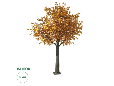 GloboStar® Artificial Garden ACER RUBRUM SYCAMORE TREE 20437 Τεχνητό Διακοσμητικό Δέντρο Κόκκινος Σφένδαμος Υ400cm