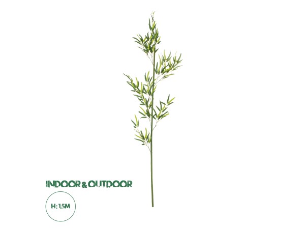 GloboStar® Artificial Garden BAMBOO BRANCH 20438 Τεχνητό Διακοσμητικό Κλαδί Μπαμπού Υ150cm