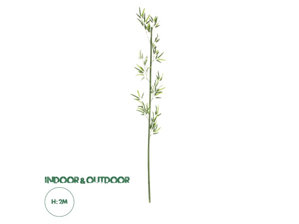 GloboStar® Artificial Garden BAMBOO BRANCH 20439 Τεχνητό Διακοσμητικό Κλαδί Μπαμπού Υ200cm