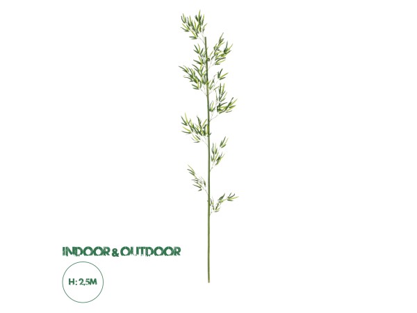 GloboStar® Artificial Garden BAMBOO BRANCH 20440 Τεχνητό Διακοσμητικό Κλαδί Μπαμπού Υ250cm