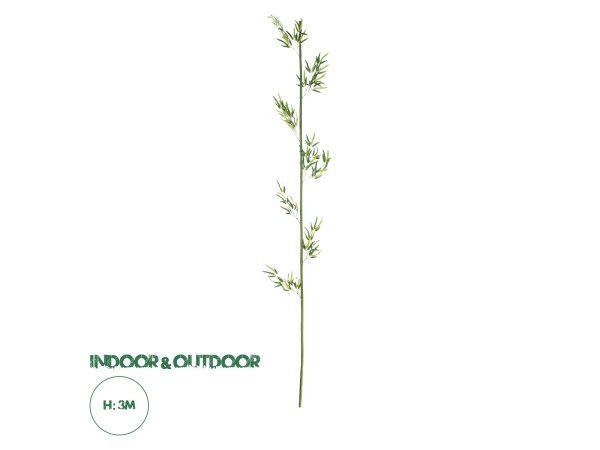 GloboStar® Artificial Garden BAMBOO BRANCH 20441 Τεχνητό Διακοσμητικό Κλαδί Μπαμπού Υ300cm