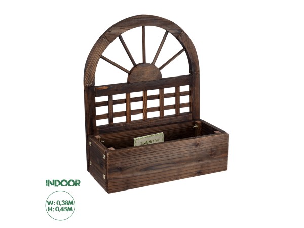 GloboStar® Artificial Garden ANTIPAXOS 20476 Επιτοίχιο Ξύλινο Κασπώ Γλάστρα - Flower Pot Καφέ Φ38cm x Υ45cm GloboStar® Artificial Garden ANTIPAXOS 20476 Επιτοίχιο Ξύλινο Κασπώ Γλάστρα - Flower Pot Καφέ Φ38cm x Υ45cm