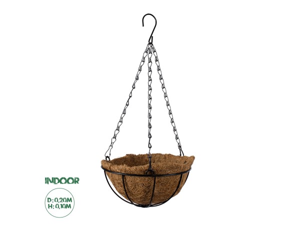 GloboStar® Artificial Garden SALAMINA 20479 Κρεμαστό Κασπώ Γλάστρα - Flower Pot από Φλοιό Καρύδας Καφέ Φ20cm x Υ10cm GloboStar® Artificial Garden SALAMINA 20479 Κρεμαστό Κασπώ Γλάστρα - Flower Pot από Φλοιό Καρύδας Καφέ Φ20cm x Υ10cm
