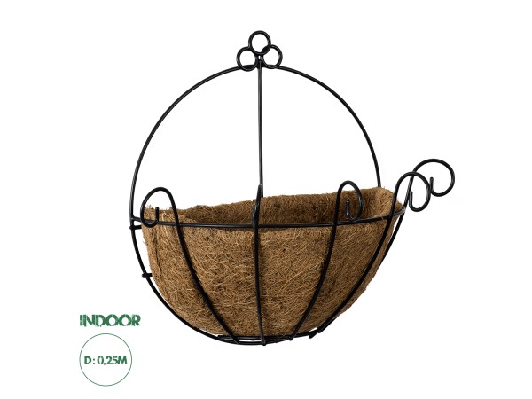 GloboStar® Artificial Garden KOUFONISIA 20482 Επιτοίχιο Κασπώ Γλάστρα - Flower Pot από Φλοιό Καρύδας Καφέ Φ25cm x Υ15cm GloboStar® Artificial Garden KOUFONISIA 20482 Επιτοίχιο Κασπώ Γλάστρα - Flower Pot από Φλοιό Καρύδας Καφέ Φ25cm x Υ15cm