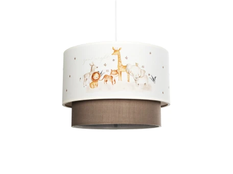 GLOBOSTAR® GIRAFFE 204-0008 Παιδικό Κρεμαστό Φωτιστικό Οροφής με Ντουί 1 x E27 AC 220-240V IP20 - Πολύχρωμο - Μ30 x Π30 x Υ24cm