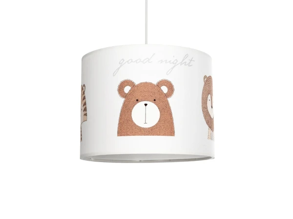 GLOBOSTAR® BEAR 204-0018 Παιδικό Κρεμαστό Φωτιστικό Οροφής με Ντουί 1 x E27 AC 220-240V IP20 - Πολύχρωμο - Μ28 x Π28 x Υ24cm