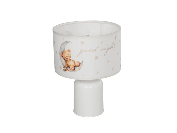 GLOBOSTAR® MOON 204-0023 Παιδικό Επιτραπέζιο Φωτιστικό Πορτατίφ με Ντουί 1 x E27 AC 220-240V IP20 - Πολύχρωμο - Μ24 x Π24 x Υ32cm