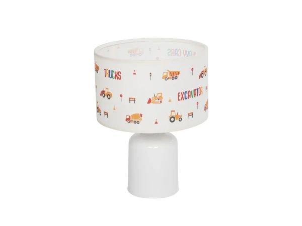 GLOBOSTAR® EXCAVATOR 204-0027 Παιδικό Επιτραπέζιο Φωτιστικό Πορτατίφ με Ντουί 1 x E27 AC 220-240V IP20 - Πολύχρωμο - Μ24 x Π24 x Υ32cm