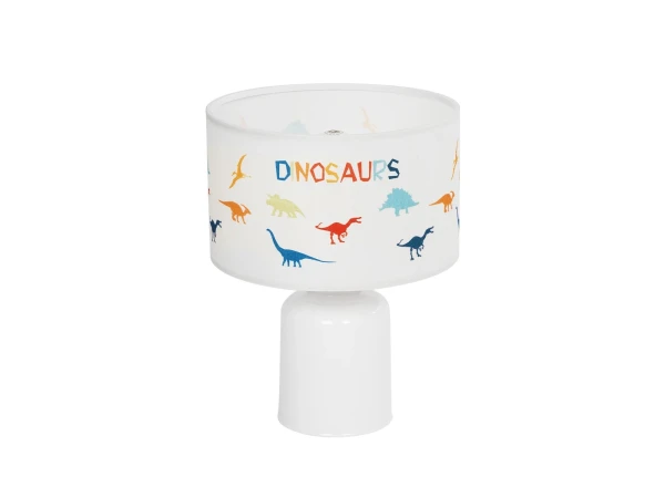 GLOBOSTAR® DINO 204-0028 Παιδικό Επιτραπέζιο Φωτιστικό Πορτατίφ με Ντουί 1 x E27 AC 220-240V IP20 - Πολύχρωμο - Μ24 x Π24 x Υ32cm