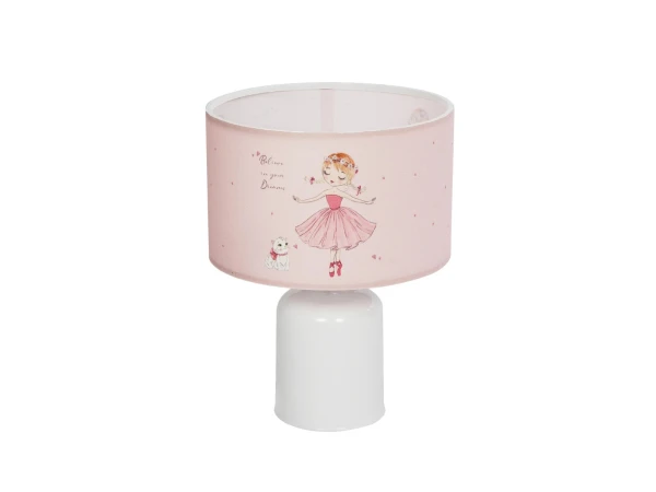 GLOBOSTAR® BALLERINA 204-0029 Παιδικό Επιτραπέζιο Φωτιστικό Πορτατίφ με Ντουί 1 x E27 AC 220-240V IP20 - Πολύχρωμο - Μ24 x Π24 x Υ32cm