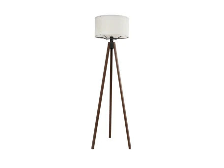 GLOBOSTAR® SAGA 204-0031 Μοντέρνο Επιδαπέδιο Φωτιστικό με Ντουί 1 x E27 AC 220-240V IP20 - Καφέ & Μπεζ - Μ38 x Π38 x Υ140cm