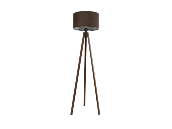 GLOBOSTAR® SAGA 204-0034 Μοντέρνο Επιδαπέδιο Φωτιστικό με Ντουί 1 x E27 AC 220-240V IP20 - Καφέ - Μ38 x Π38 x Υ140cm