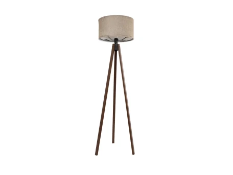 GLOBOSTAR® SAGA 204-0039 Μοντέρνο Επιδαπέδιο Φωτιστικό με Ντουί 1 x E27 AC 220-240V IP20 - Καφέ & Μπεζ - Μ38 x Π38 x Υ140cm