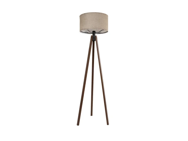 GLOBOSTAR® SAGA 204-0039 Μοντέρνο Επιδαπέδιο Φωτιστικό με Ντουί 1 x E27 AC 220-240V IP20 - Καφέ & Μπεζ - Μ38 x Π38 x Υ140cm