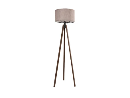 GLOBOSTAR® SAGA 204-0049 Μοντέρνο Επιδαπέδιο Φωτιστικό με Ντουί 1 x E27 AC 220-240V IP20 - Καφέ & Ροζ - Μ38 x Π38 x Υ140cm