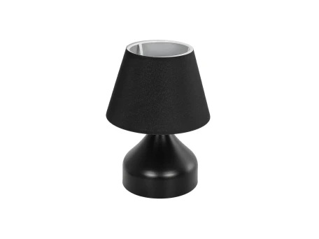 GLOBOSTAR® PYRAMID 204-0058 Μοντέρνο Επιτραπέζιο Φωτιστικό Πορτατίφ με Ντουί 1 x E27 AC 220-240V IP20 - Μαύρο - Μ22 x Π22 x Υ30cm